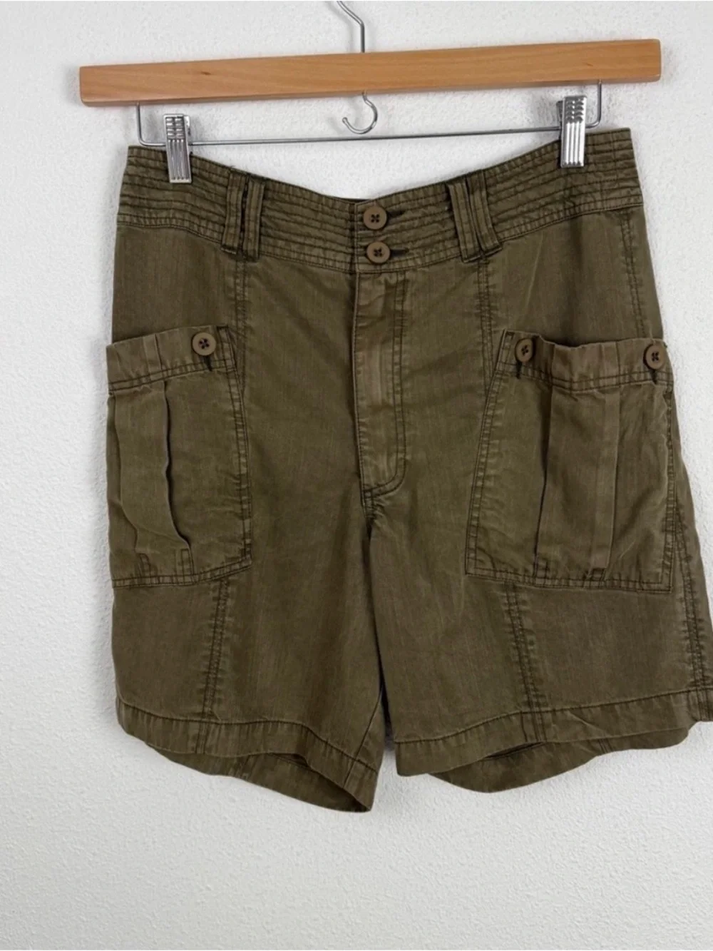 Sundance Garden Joy Tencel Bermuda Cargo Shorts 8 - Picture 3 of 7